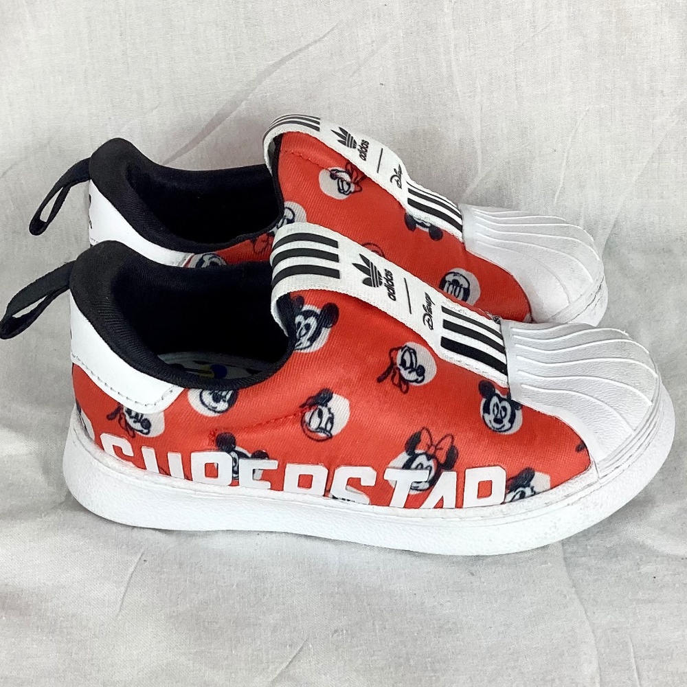 Adidas Disney Superstar 360 X Mickey Mouse Little Kids Toddler Shoes Size 8K